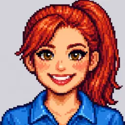 Pixel-art portrait of a Pix Who mystery character, revealed pixel by pixel