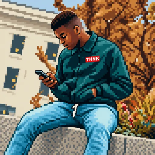 AI-generated 2D pixel art avatar